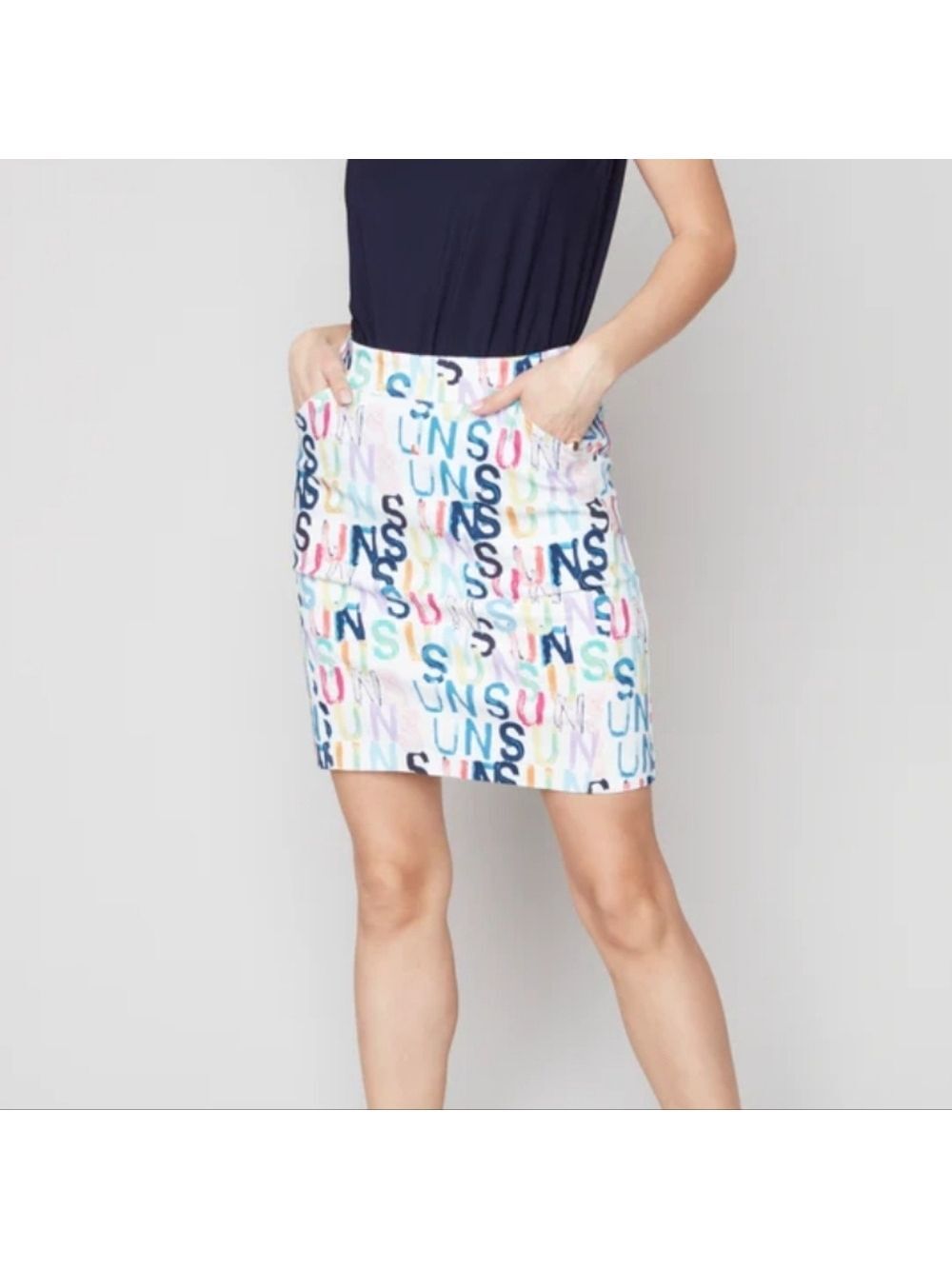 Charlie B Printed Skort Size 6